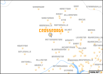 map of Crossroads