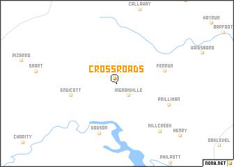 map of Cross Roads