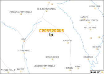 map of Crossroads