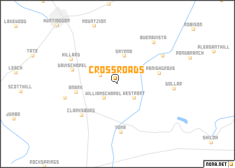 map of Cross Roads