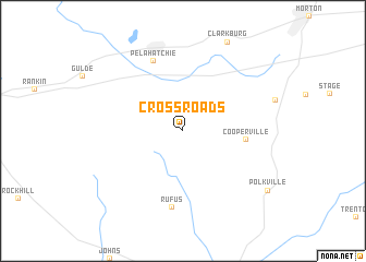 map of Cross Roads