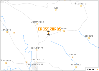 map of Cross Roads