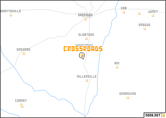 map of Cross Roads