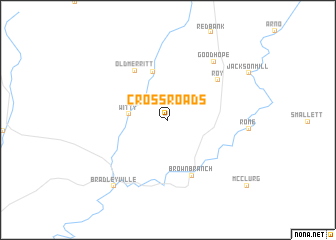 map of Cross Roads