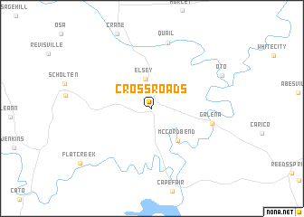 map of Cross Roads