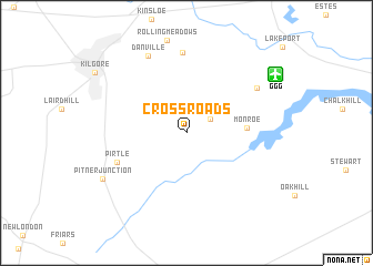 map of Cross Roads