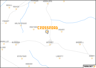 map of Cross Road