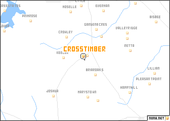 map of Cross Timber