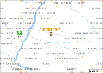 map of Crottet