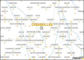 map of Crouseilles