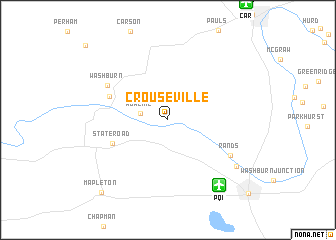 map of Crouseville