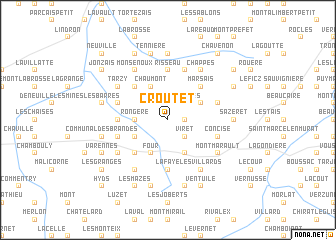 map of Croutet