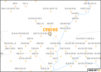 map of Croveo