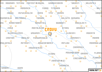 map of Crovu