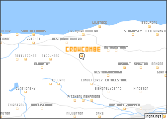 map of Crowcombe