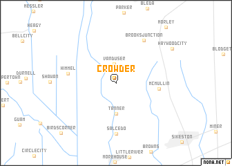 map of Crowder