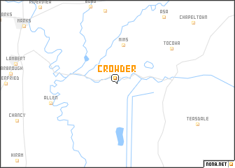 map of Crowder