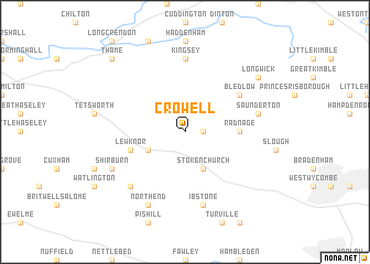 map of Crowell