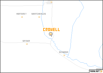 map of Crowell