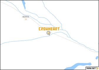 map of Crowheart