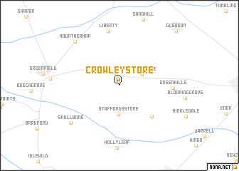 map of Crowley Store