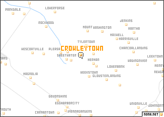 map of Crowleytown