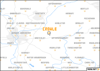 map of Crowle