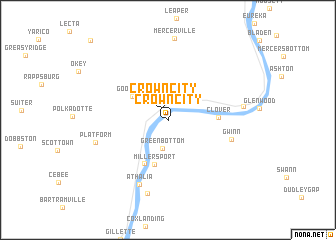 map of Crown City