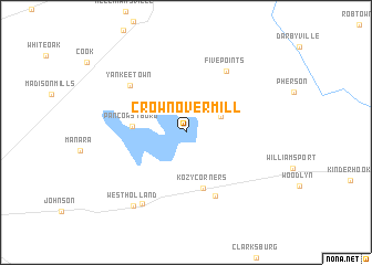 map of Crownover Mill