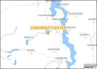 map of Crown Point Center