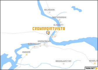 map of Crown Point Vista