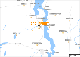 map of Crown Point