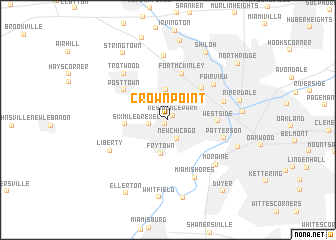 map of Crown Point