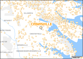 Locmap CROWNSVILLE  76.76967X38.90833X 76.43367X39.14833 