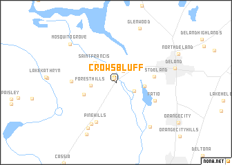 map of Crows Bluff