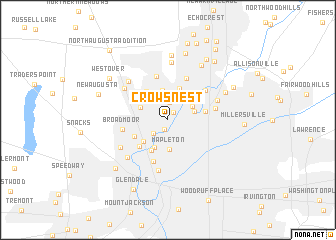 map of Crows Nest