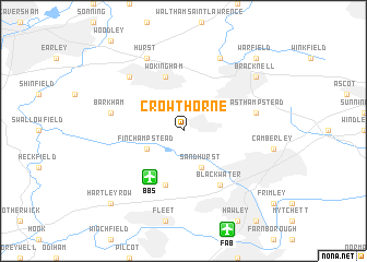 map of Crowthorne