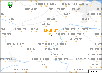 map of Croxby