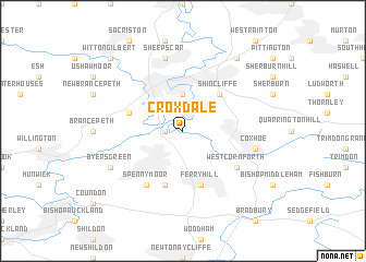 map of Croxdale