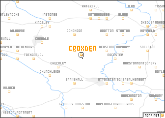 map of Croxden