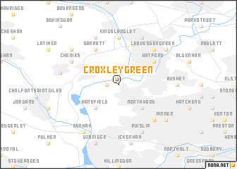 map of Croxley Green