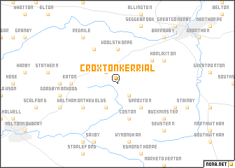 map of Croxton Kerrial