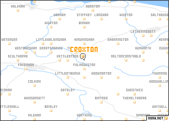 map of Croxton
