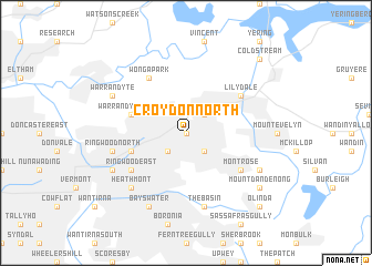 map of Croydon North