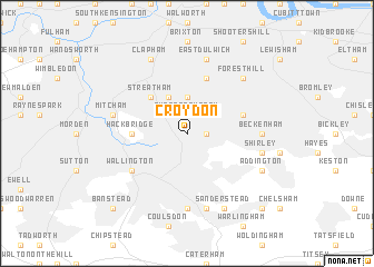 map of Croydon