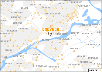 map of Croydon