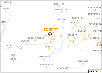map of Crozet