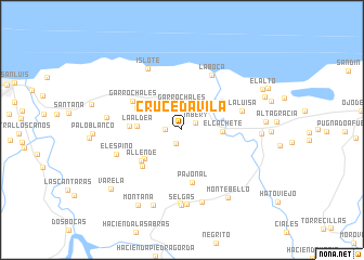 map of Cruce Davila
