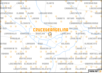 map of Cruce de Angelina