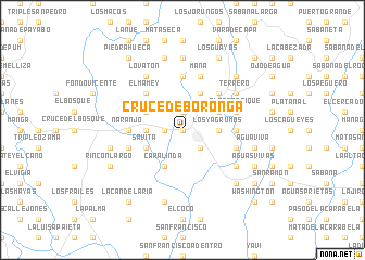 map of Cruce de Boronga